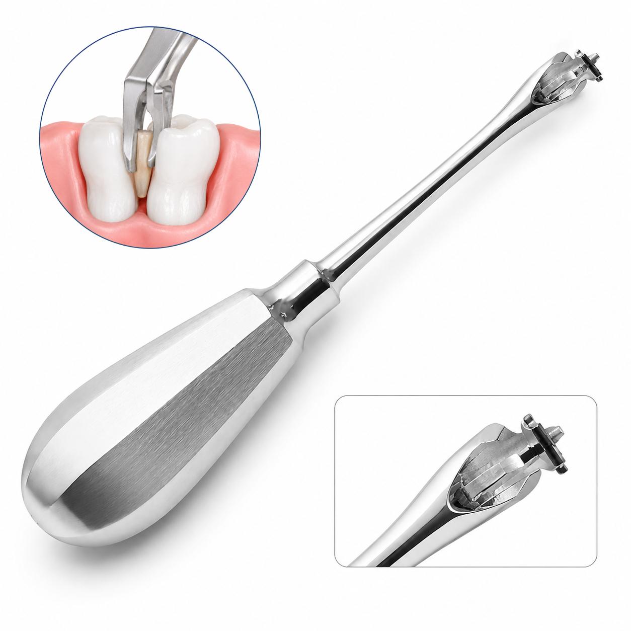 Dental Crown & Root Extractor | Stainless Cross Tip | Madicaza