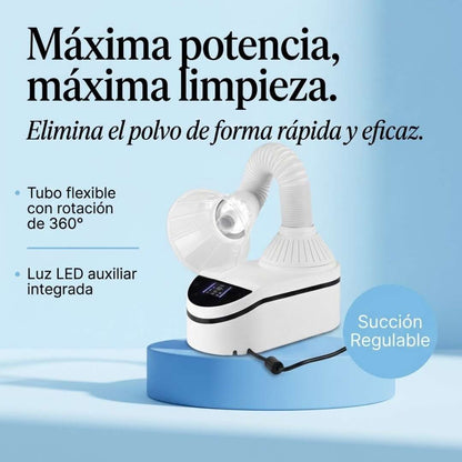 Aspirador Turbo de 230 W Ultra Potente con Aspiración de 35.000 RPM y Luz LED