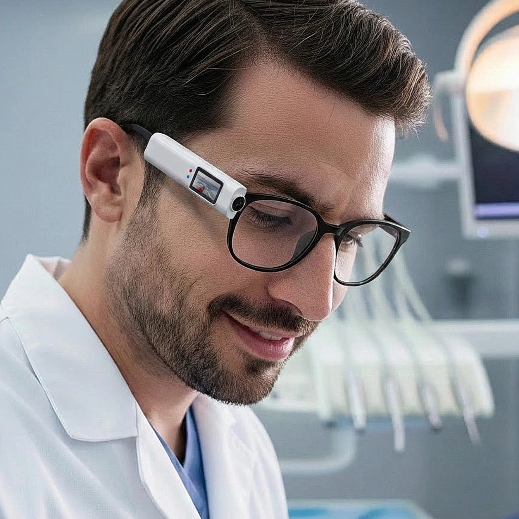 Mini Cámara 2.7K con Visión en Primera Persona para Lupas y Gafas Graduadas