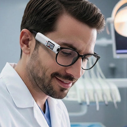 Mini Cámara 2.7K con Visión en Primera Persona para Lupas y Gafas Graduadas