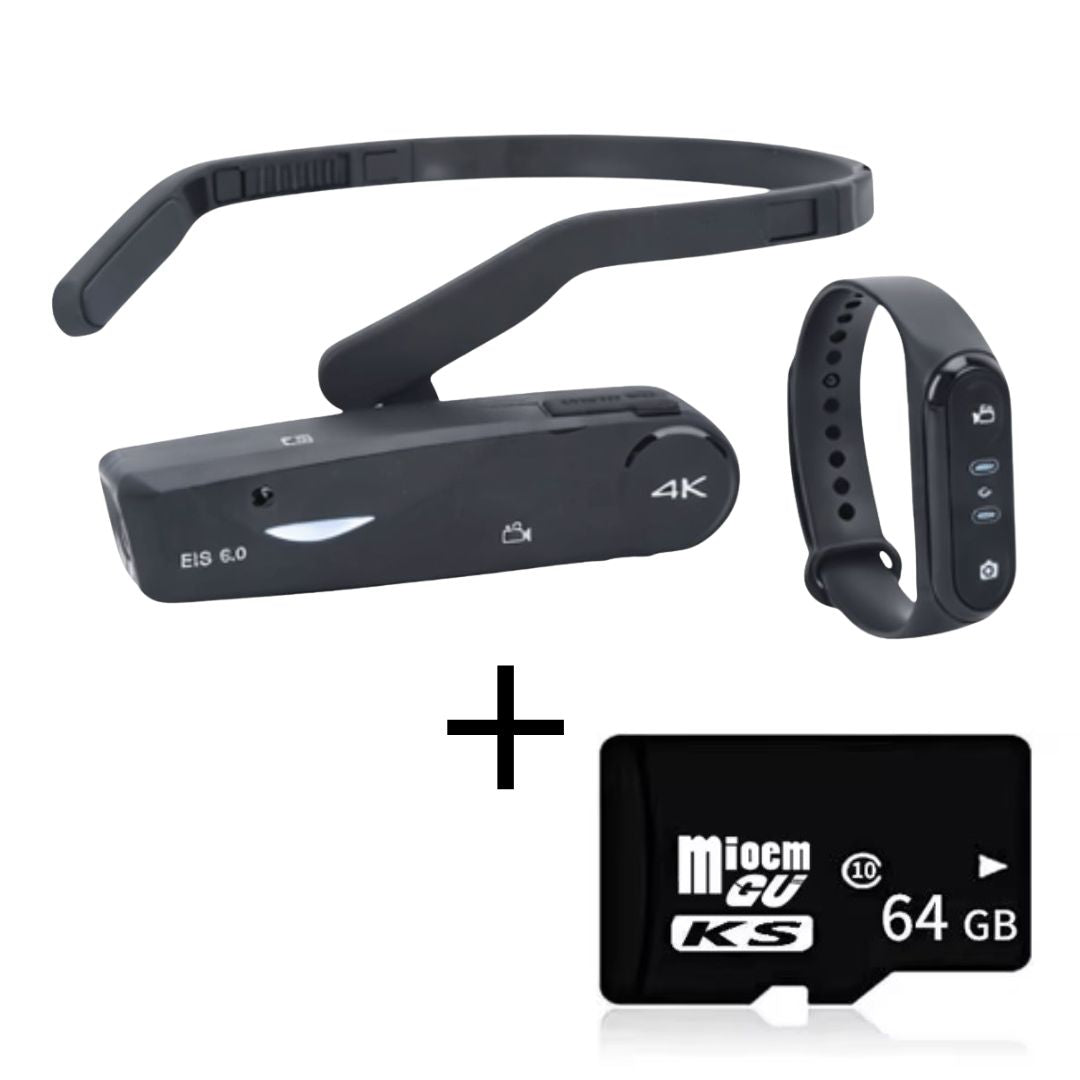 Cámara de Video Portátil 4K con Control Remoto para Grabación en Primera Persona para Procedimientos Estéticos y Médicos