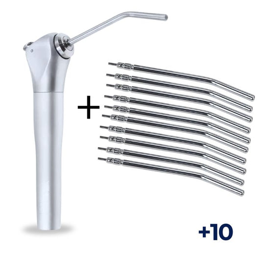 Jeringa Dental Triple de Aire y Agua + 10 Puntas Esterilizables