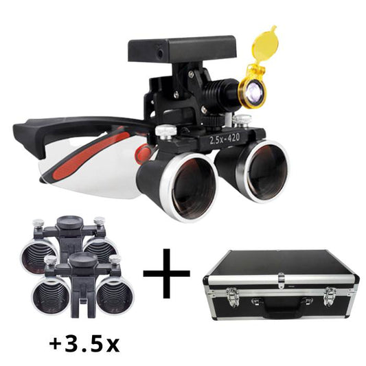 Lupa X1 PRO con Conjunto Completo de Lentes de 2.5x + 3.5x sin Cable y Batería Recargable + Maletín