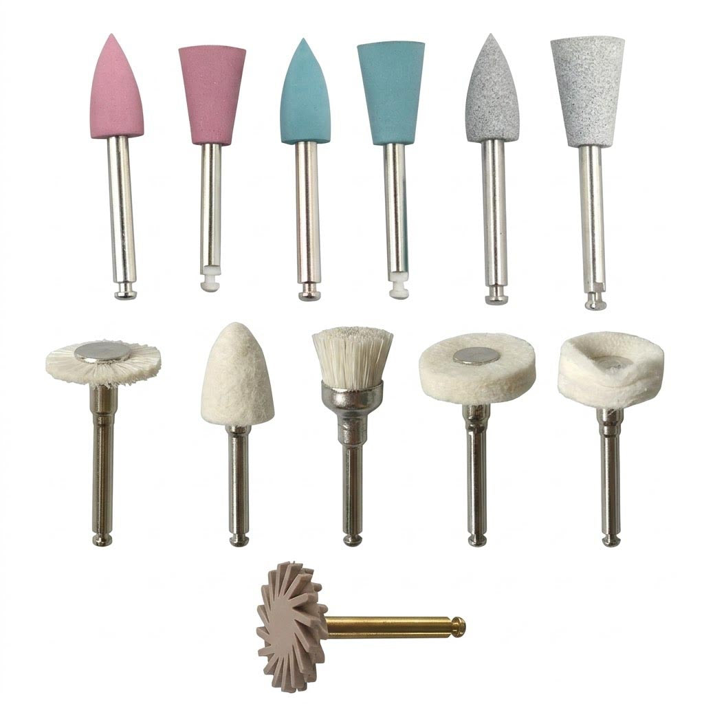 12 piezas para pulido dental – Contraángulo de baja velocidad
