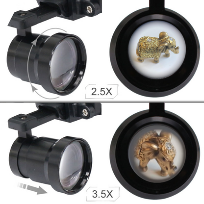 lupa 2.5x y 3.5x